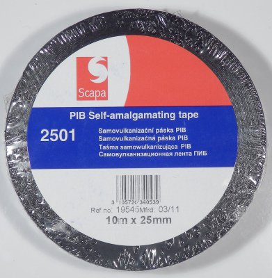 Scapa samovulkanizační páska černá 25mm x 10m (Scapa 2501-25)