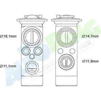 Ventil klimatizace Expanzní ventil klimatizace MERCEDES S Class (W220) 09.98-2003 LP.0000.2881.67-288221 - DOPRAVA ZDARMA
