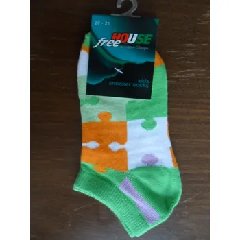 FREE HOUSE 127N-dětské ponožky NOVIA 30-32 (20-21) (dětské kotníčkové bavlněné ponožky)