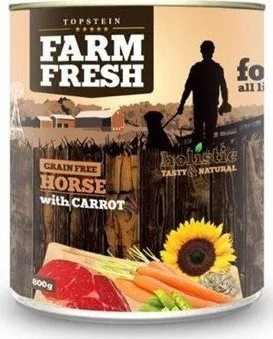 Krmivo pro psa Topstein Farm Fresh Horse with Carrots 800 g