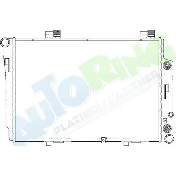 Chladič motoru Chladič vody MERCEDES CLK Class (C208) 05.97-03.03 LP.0000.1622.32-162232 - DOPRAVA ZDARMA