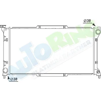 Chladič motoru Chladič vody SUBARU Legacy (BD,BG) 08.94-02.99 LP.0000.1697.38-169738 - DOPRAVA ZDARMA