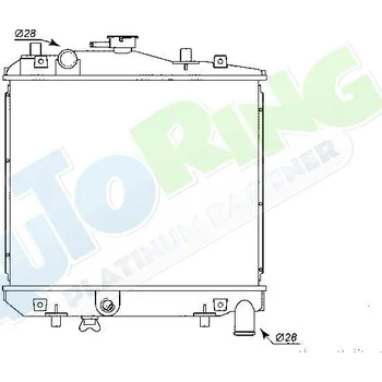 Chladič motoru Chladič vody KIA Pride (DA) 1990-2001 LP.0000.1787.82-178782 - DOPRAVA ZDARMA