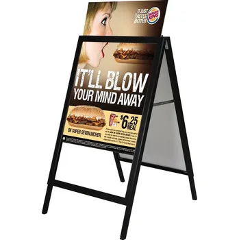 Kancelářský nábytek Reklamní stojan Slide-in A Board - Černý - A1