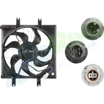 Ventilátor topení a klimatizace Ventilátor s krytem / úchytem - sahara HYUNDAI Pony i Excel (X2) 1989-1992 LP.0000.2515.93-251593 - DOPRAVA ZDARMA