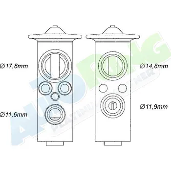 Ventil klimatizace Expanzní ventil klimatizace PEUGEOT 806 05.94-06.02 LP.0000.2880.50-288436 - DOPRAVA ZDARMA