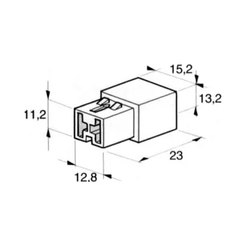 Auto elektroinstalace Kryt na 2 dutinky 6,3mm bílý (pro dutinku 427907 + 427908)