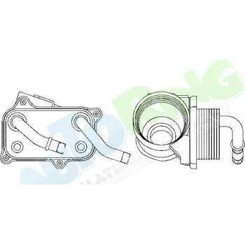 Chladič motoru Chladič oleje MERCEDES E Class (W211) 02.02-05.06 LP.0000.2190.49-219874 - DOPRAVA ZDARMA