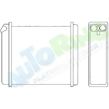 Výměník tepla Radiátor topení OPEL Calibra 09.89-06.97 LP.0000.1991.33-211252 - DOPRAVA ZDARMA