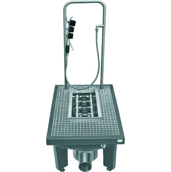 Ruční kartáčová myčka holínek Franke KWC SIRB714 (s odtokovým tělesem DN 100, kalovou jímkou)