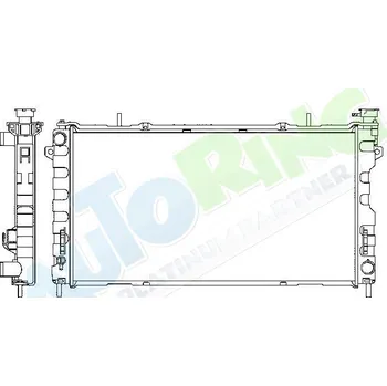 Chladič motoru Chladič vody CHRYSLER Voyager (RG,RS) 2000-2005 LP.0000.1630.90-172234 - DOPRAVA ZDARMA