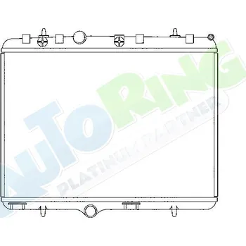 Chladič motoru Chladič vody CITROEN C5 (RC,RE) 11.04-2008 LP.0000.1620.50-183246 - DOPRAVA ZDARMA