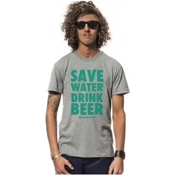 Pánské tričko Triko Horsefeathers Drink Beer heather gray