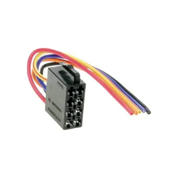 Auto elektroinstalace Konektor ISO napájecí osazený dutinkami a vodiči (Adapter ISO napájecí černý)