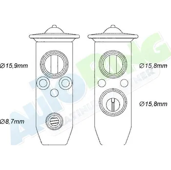 Ventil klimatizace Expanzní ventil klimatizace MAZDA 5 (CR19) 03.05-04.10 LP.0000.2882.51-288251 - DOPRAVA ZDARMA