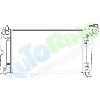 Chladič motoru Chladič vody TOYOTA Corolla (E12) 2004-02.07 LP.0000.1692.59-189483 - DOPRAVA ZDARMA
