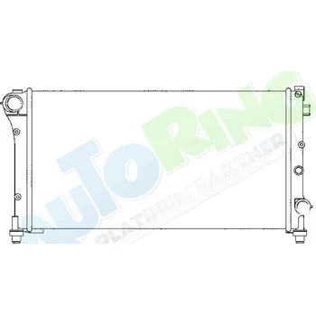 Chladič motoru Chladič vody FIAT Panda (169) 08.03-2013 LP.0000.1791.66-179166 - DOPRAVA ZDARMA