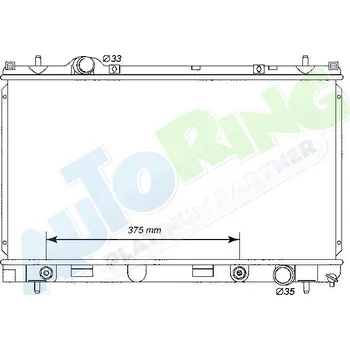 Chladič motoru Chladič vody CHRYSLER Neon (PL) 09.99-2003 LP.0000.1698.37-169837 - DOPRAVA ZDARMA