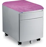 Kontejner Mayer šedý - potah aquaclean růžový