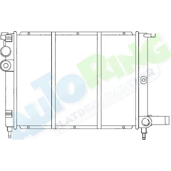 Chladič motoru Chladič vody CITROEN AX (ZA) 1986-02.96 LP.0000.1697.62-169762 - DOPRAVA ZDARMA
