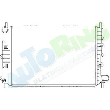 Chladič motoru Chladič vody FORD Escort, Orion i Van 08.90-1995 LP.0000.1698.64-169864 - DOPRAVA ZDARMA