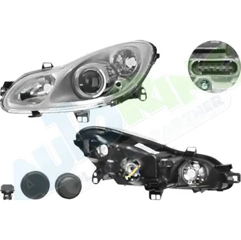 Přední světlomet Hlavní světlomet SMART Forftwo (451) od 2007 LA.0000.8702.34-57039 - DOPRAVA ZDARMA