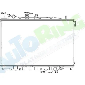 Chladič motoru Chladič vody MAZDA 626 (GE) 1992-1996 LP.0000.1621.12-163420 - DOPRAVA ZDARMA