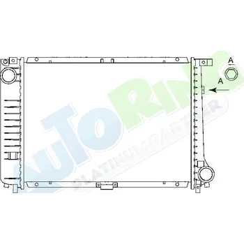Chladič motoru Chladič vody BMW 3 (E30) 1983-1994 LP.0000.1670.20-169477 - DOPRAVA ZDARMA