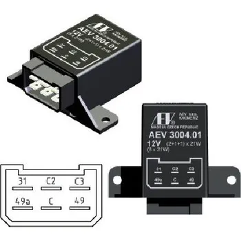Relé Přerušovač blinkrů AEV 3004.30 (AEV 3004.01) (Přerušovač směrových světel AEV 3004.30)