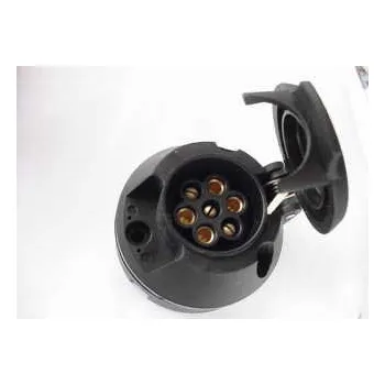 Přívěs Zásuvka 7 pól 12V plastová (s rovnými boky)