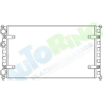 Chladič motoru Chladič vody VOLKSWAGEN Caddy 2 (9U,9KV) 10.95-2004 LP.0000.1618.32-162892 - DOPRAVA ZDARMA