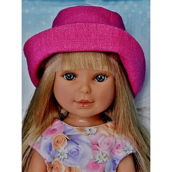 Panenka Realistická panenka Paulina v růžovém klobouku od firmy Vestida de Azul (Doprava zdarma)