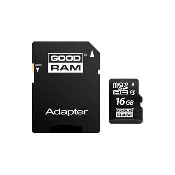 Paměťová karta GOODRAM (Wilk Elektronik) Micro SDHC karta 16GB Class 4 + adaptér