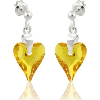 Náušnice Lafira stříbrné náušnice srdce Astral 1062