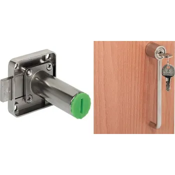 Nábytkové kování Nábytkový zámek se závorou s prodlouženým tělem zámku - pravý zámek