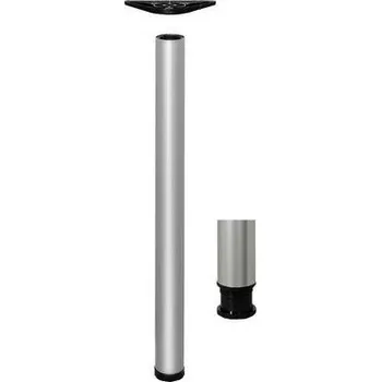 Nábytkové kování Noha stolová ø 60 x 900 mm, kulatá rovná chrom lesk