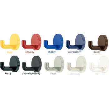 Šatní háček HEWI, hloubka 100mm, - černý