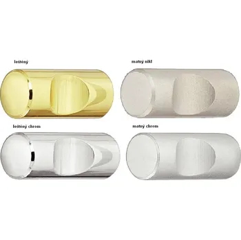 Mosazná knopka s řezem pro prst leštěný