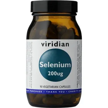 Přírodní produkt Viridian Selenium 200ug (Selen) 90 kapslí