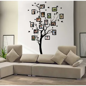 Samolepící dekorace Shopnisi Samolepka na zeď Strom na rodokmen 185 x 100 cm