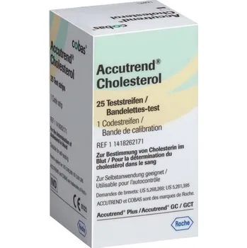 Diagnostický test Roche Měřící proužky Accutrend Cholesterol 25 ks