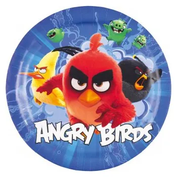 Party nádobí Amscan Talíře Angry Birds 8 ks