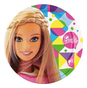 Amscan Talíře Barbie 23 cm 8 ks