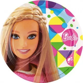 Party nádobí Amscan Talíře Barbie 23 cm 8 ks