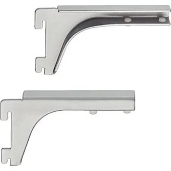 Policová konzole pro skleněné police chromováno