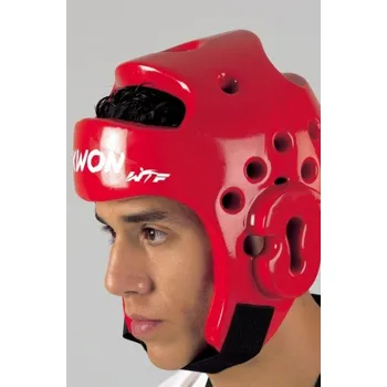 Chránič hlavy na box a bojový sport PŘILBA TAEKWONDO KWON ČERVENÁ Barva: Červená, Velikost: S