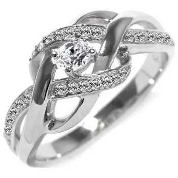 Prsten Silvego se zirkony EWER02989