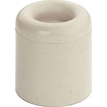 Dveřní zarážka gumová, bílá, 40 x 25 mm