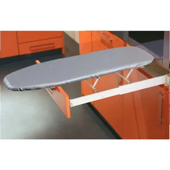 Žehlicí prkno Žehlicí prkno výsuvné skládací do zásuvky potah hliník