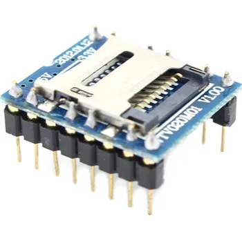 Vývojová deska MP3 audio Přehrávač pro Arduino - Modul WTV020-SD-16P
